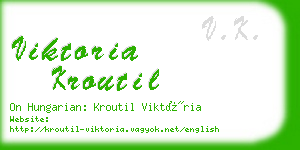 viktoria kroutil business card